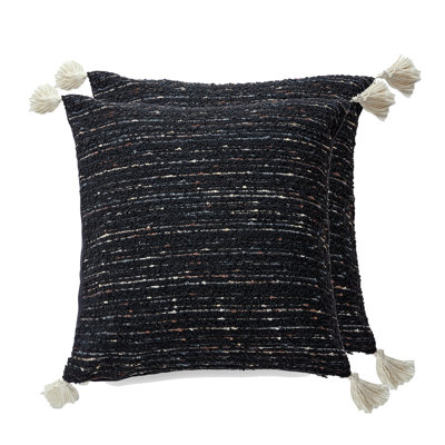 MY COTTAGE HOME Tassels Reversible Throw Pillow