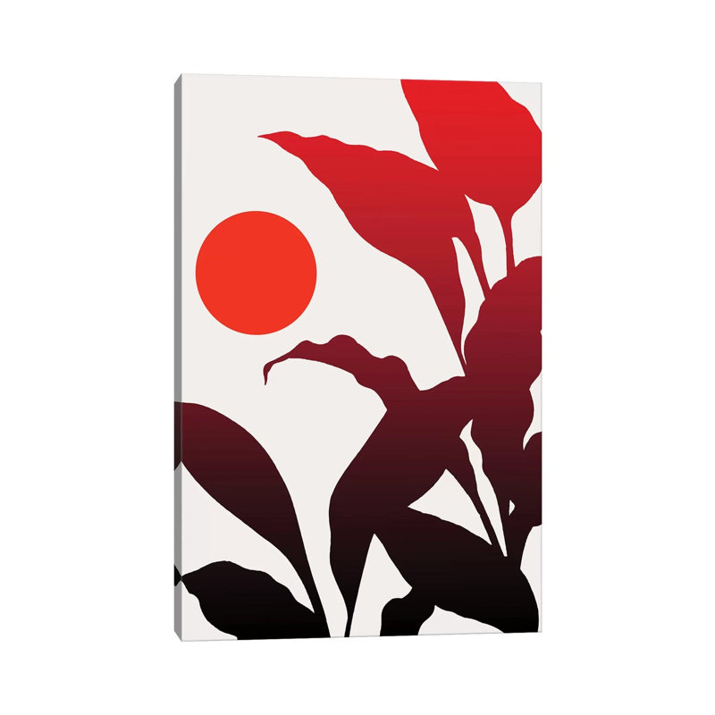 Tropical Sunset by Kubistika - Wrapped Canvas Print, 30.48 cm H x 45.72 cm W
