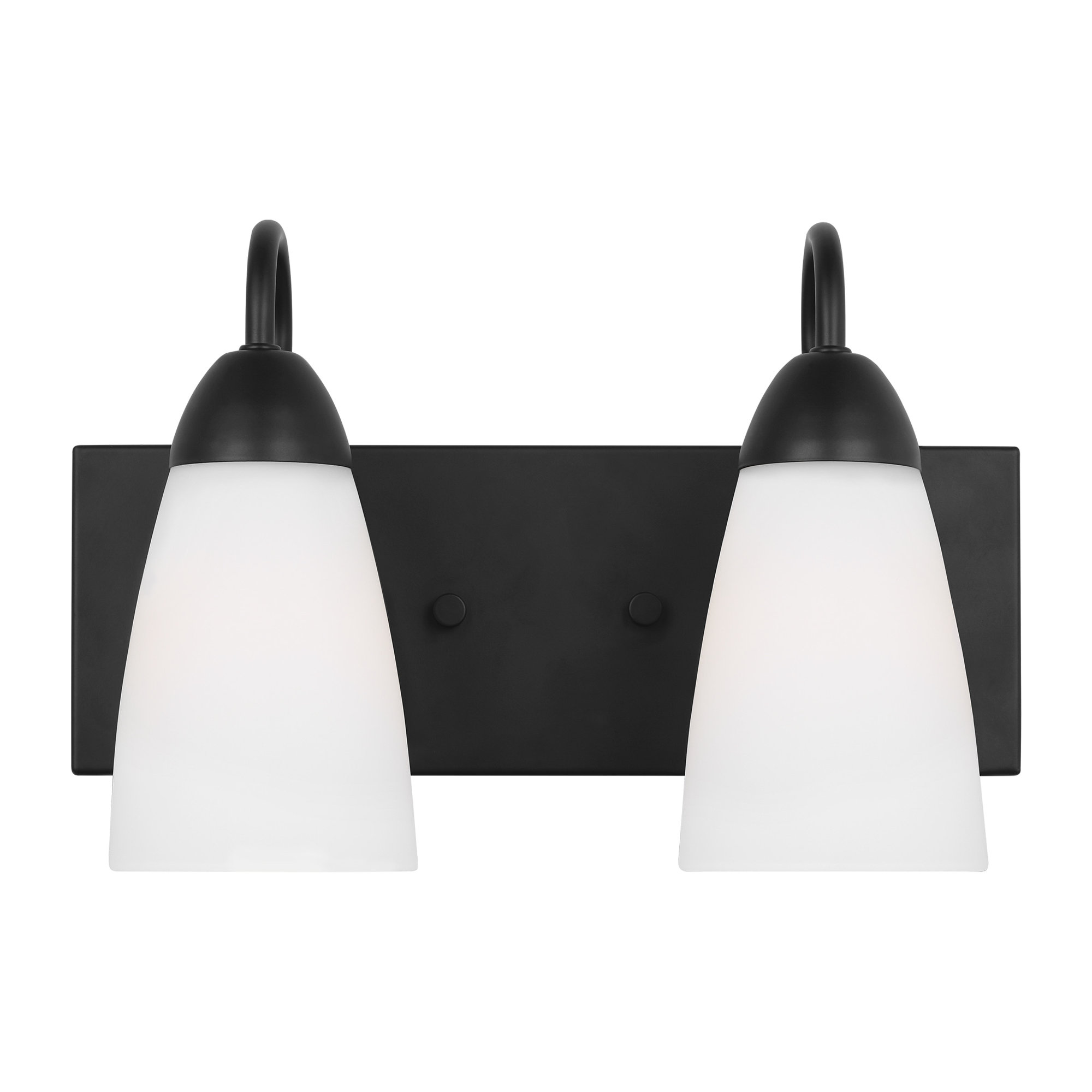 4 Light Frosted Dimmable Vanity Light, Midnight Black, 2, No