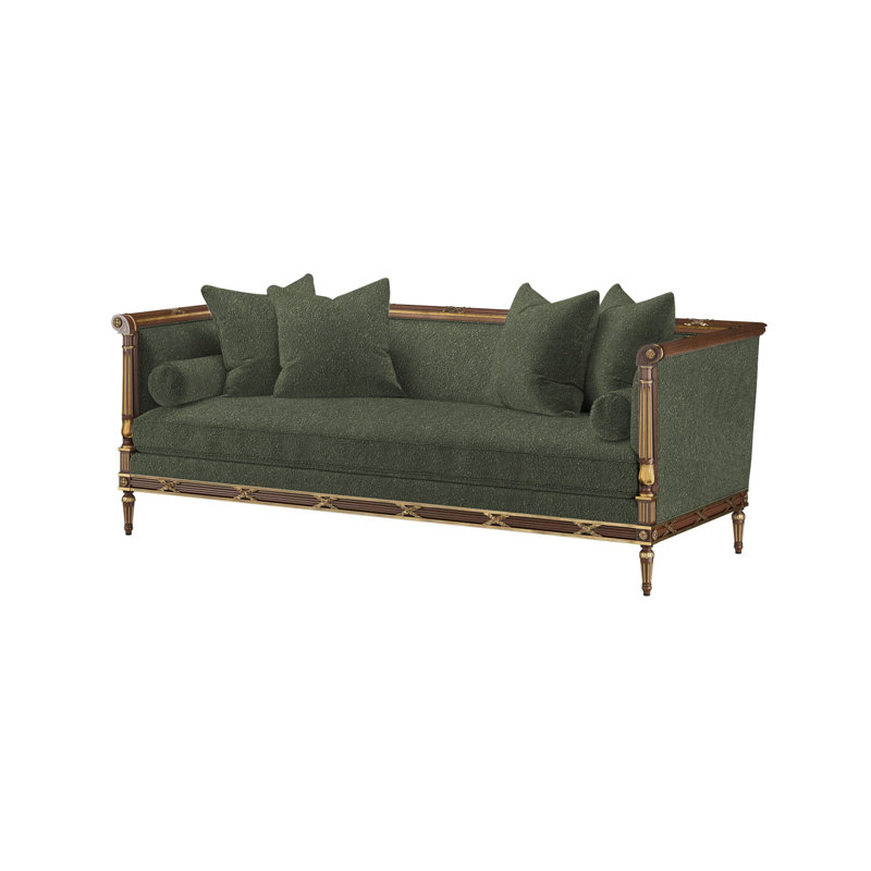 Regent's Visit Upholstered 90'' Sofa, Rise Fern (Performance fabric) 1357-34