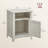 Bauman Farmhouse Nightstand, Bedside Table with a Cabinet and Open Compartment-73822924