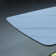 Luxury Rectangle Dining Table - Snow Mountain Durable Stone Surface with Gunmetal Base