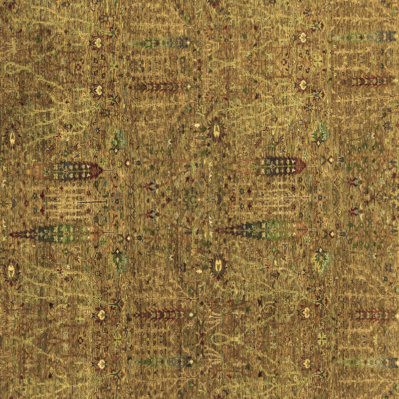 Washable Ikat Indoor Rug, Square 8'