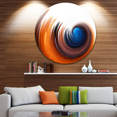 « élégante spirale design », impression sur métal