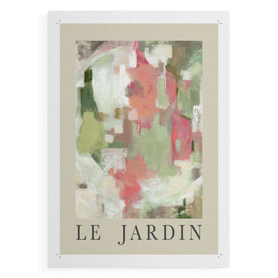 Le Jardin -Canvas Print Only - NOT FRAMED
