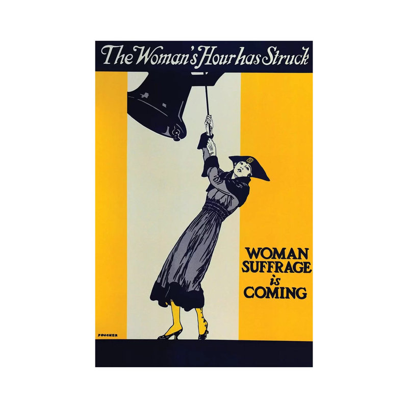 Woman Suffrage Is Coming by Vintage Apple Collection - Wrapped Canvas Gallery-Wrapped Canvas Giclée, 30.48cm H x 20.32cm W