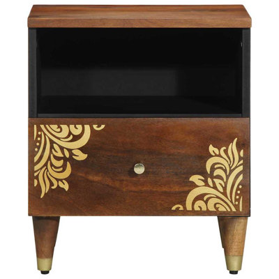 40cm W Solid Wood Bedside Table