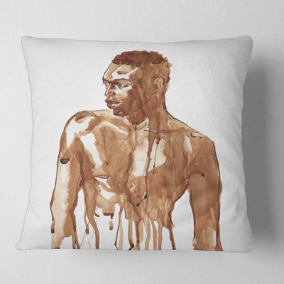 Housse et insert de coussin Handsome African Man Portrait II