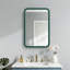 Armoire à pharmacie murale avec miroir en fer vert l 20 po x H 30 po-1156112644