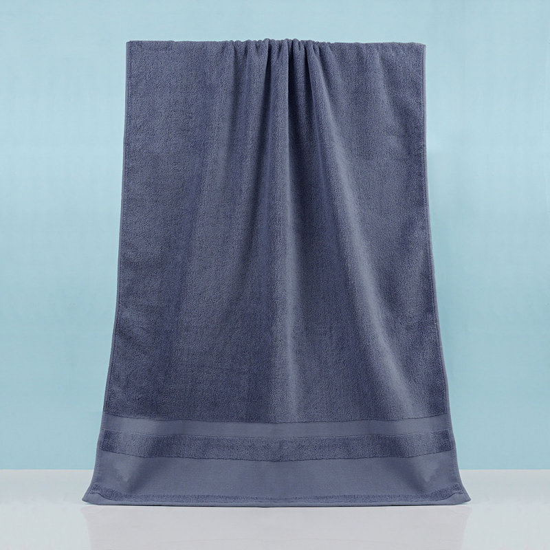 Home Cotton Bath Towel, Towels (27.5x55 Inches),perfect For Pool, Gym, Spa, And Dorm, Blue