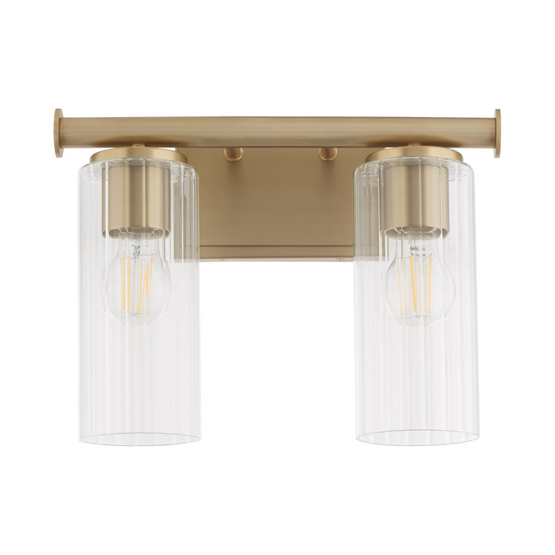 MERCIER 2 Light Vanity, Antique Brass