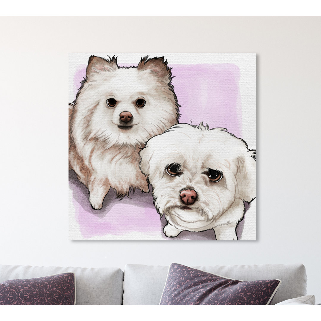 'Precious Couple Custom' Painting on Wrapped Canvas