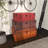 Cantrell Wood Nesting Upholstered Decorative Brown Trunk with Vintage Accents and Studs Set