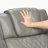 Barra 72" Modern & Contemporary Top Grain Leather Power Double Reclining Loveseat with Center Console, Power Headrests, Heat & Air Massage-1268477283