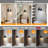 Vintage Style Battery Operated Bedside Wall Sconces, Dimmable LED Lights With Remote Control For Bedroom, Hallway
