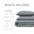 Soft Washed Microfiber Twin Bedding Sets, Pleated Modern Home Comfort