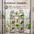 Multiple Plants Pots Wood Flower Stand