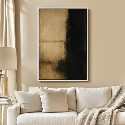 Art mural encadré sur toile, impressions murales abstraites rétro 24 "x 36"