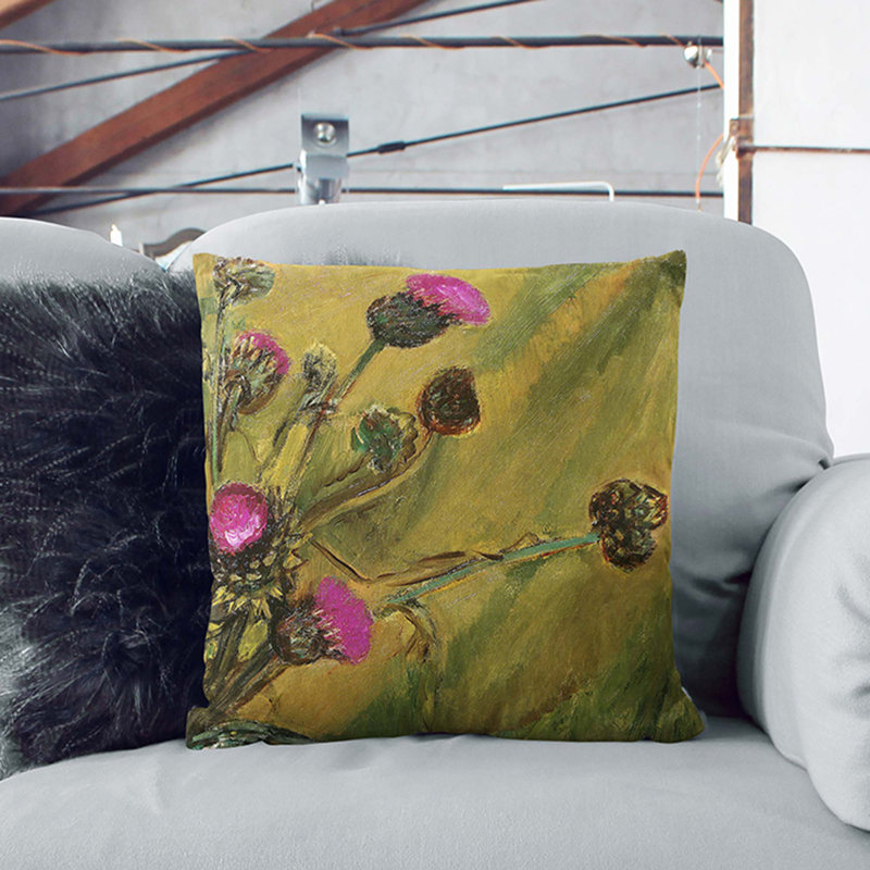 Vase of Flowers by Fujishima Takeji Cushion with Filling, 55cm H x 55cm W x 20cm D