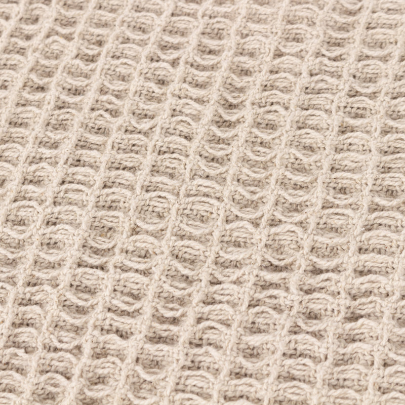 Canopy Waffle Throw Blanket, Natural