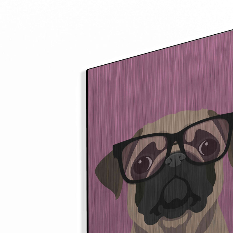 «Pug Pink» par Debbie Gray, H 16 po x l 12 po