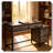 Office Desk With Drawer Cabinet Industrial-Chic Vintage Style-1889929046