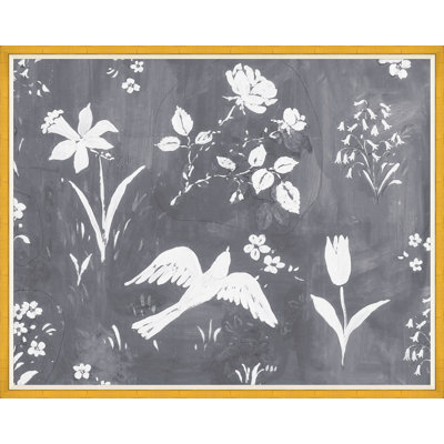Flower Garden Gris Print by Paule Marrot