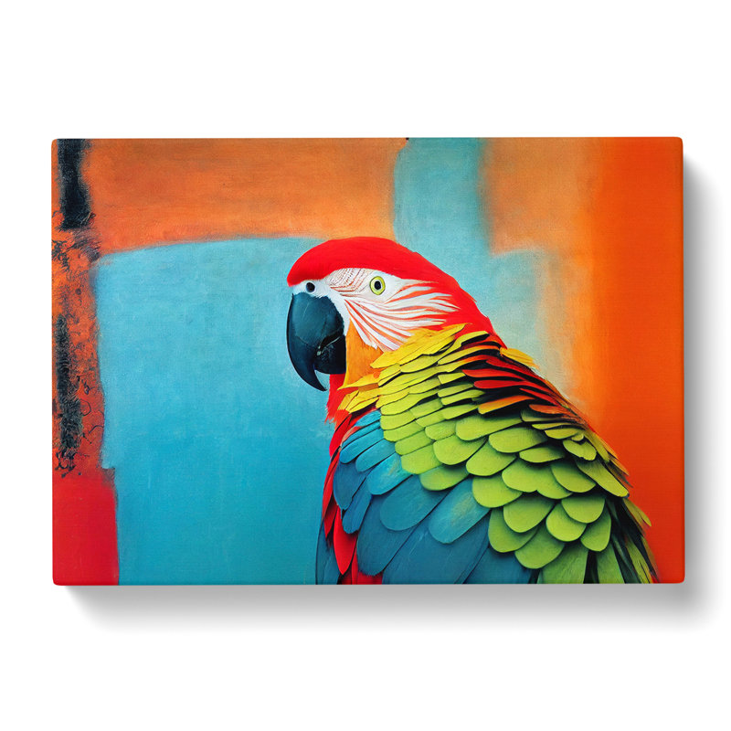 Stimulating Parrot - Wrapped Canvas