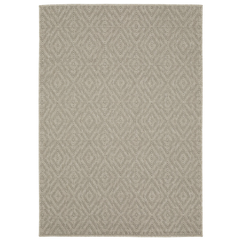 Geometric Indoor / Outdoor Rug, Rectangle 9'10" x 12'10"