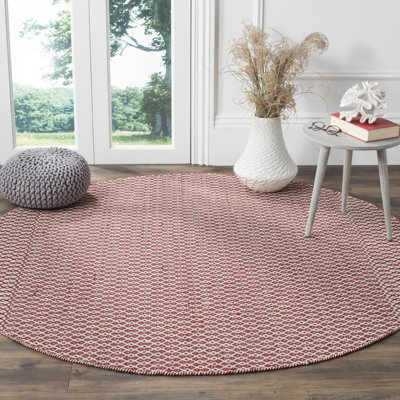 Melaina Geometric Hand-Woven Cotton Area Rug 