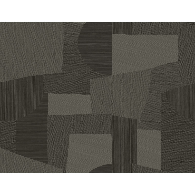 Papier peint ivoire Ivy Bronx Designs, Brun