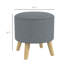 Lin gris avec compartiment caché pour le rangement et rembourrage confortable