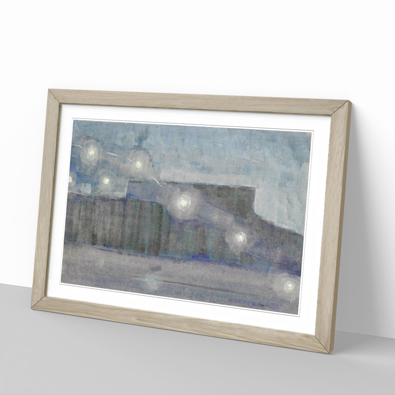 Sparks Vol.2 by Mikalojus Konstantinas - Picture Frame Painting, 48cm H x 65cm W x 2cm D, Oak