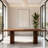 Modern Dining Table With Robust Double Pedestal-1464274605