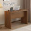 Bureau de direction avec tiroirs, bureau d'ordinateur avec tiroirs avec fentes pré-intégrées, bureau à domicile moderne en noyer de 55 pouces avec station de charge pour bureau, salon, chambre à coucher-1267887860