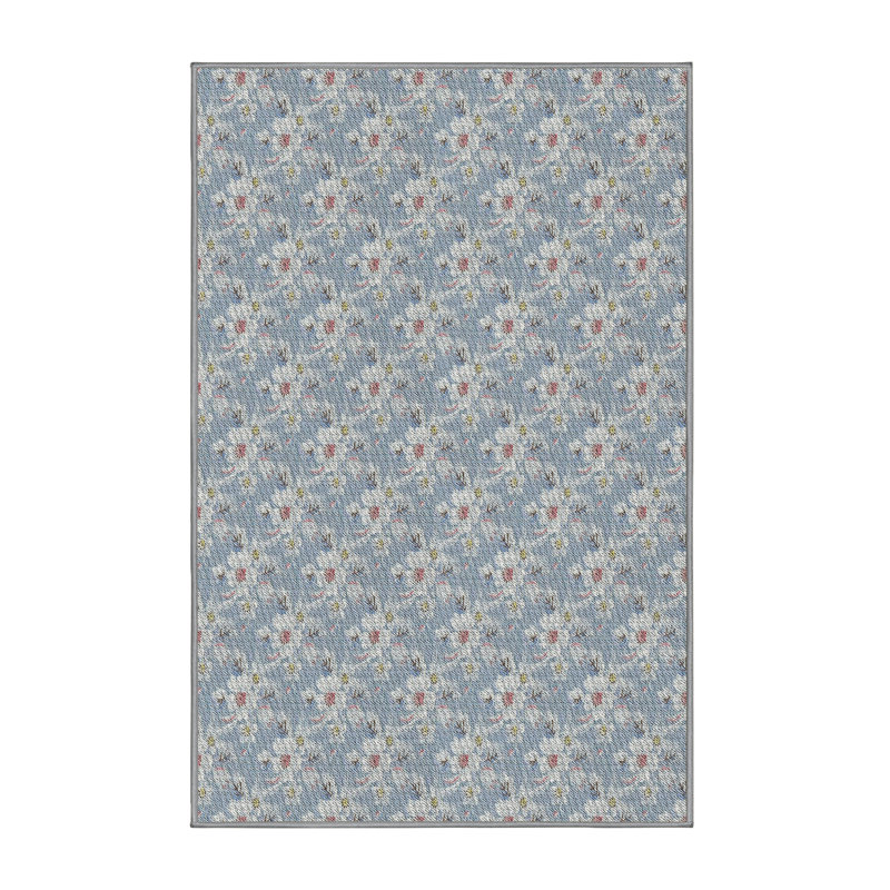 Floral Indoor Rug, Rectangle 8' x 12'