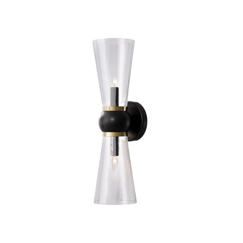 Byford 2 - Light Bath Sconce, Oil Rubbed Bronze/Polished Brass