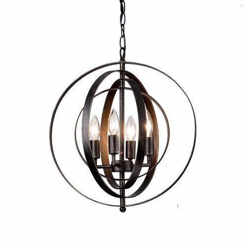 Darby Home Co Voorhies 4 - Light Dimmable Globe Chandelier & Reviews ...