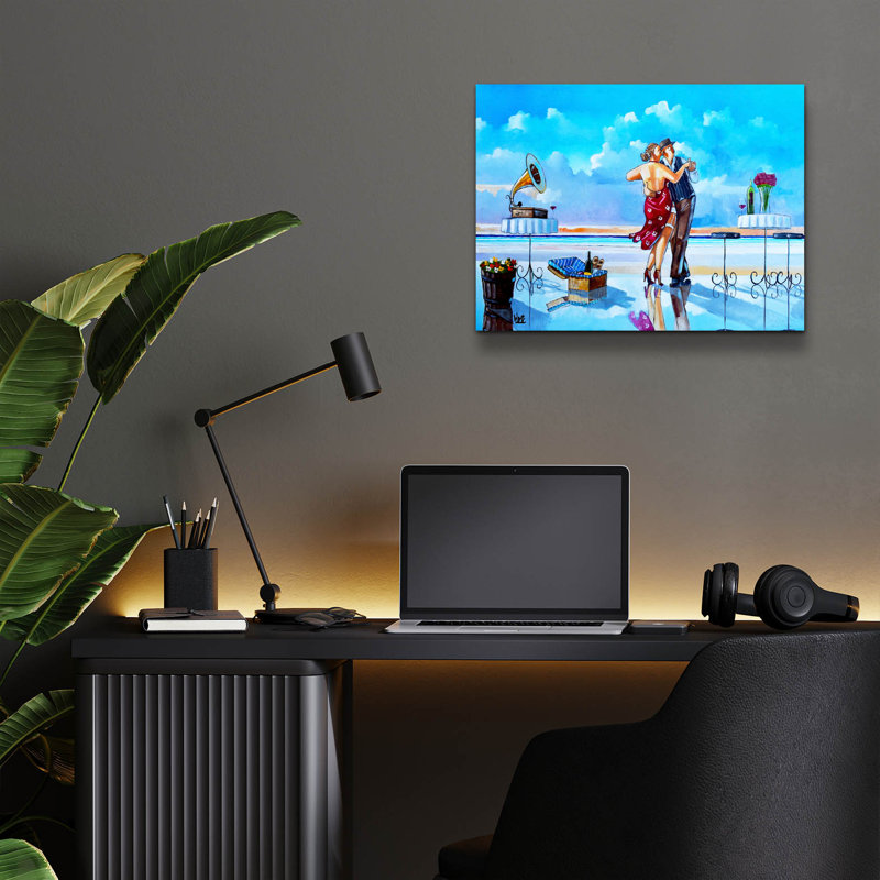 Art mural en verre Dovecove «Sunset Lambada» par Ronald West, H 12 po x l 16 po x P 0,13 po