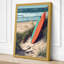 Surfboard at Dusk Coastal - Wrapped Canvas-770410298-770410302