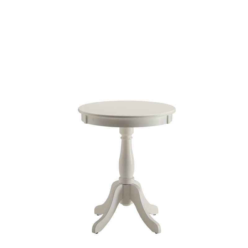 Alger White Finish Accent Table, White