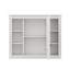 Armoire de salle de bain murale 35 po x 28 po avec miroir, comprenant 6 tablettes ouvertes-831822633