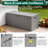 100 Gallon Outdoor Storage Deck Box, All-Weather Resin Patio Storage Bench with Lockable Lid