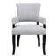 Fauteuil de salle à manger avec accoudoirs, chaise en forme de clou argenté captivant
