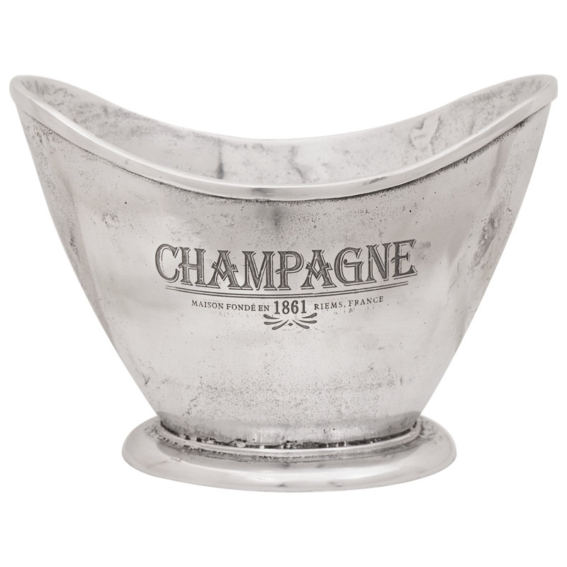  Ice Bucket Silver Aluminium 36 X 25 X 26 Cm Stylish Design