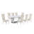 Barkhamsted Marble Top Pedestal Dining Set-1214129424-1214129425-1213407513