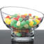 Slant Glass Nut Bowl