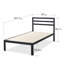 Christiano Metal Bed Frame with Headboard-20407039