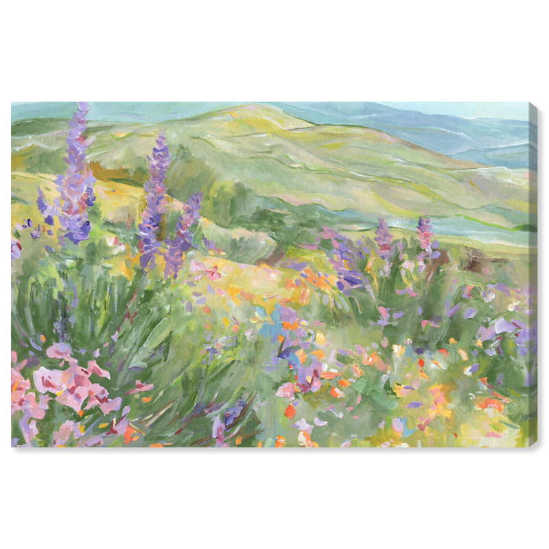 Toile «Blooming Fields» par Art Remedy, Toile tendue, H 36 po x l 54 po, Toile tendue