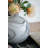 Vase-Black-And-White Swirl